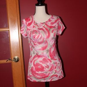 INC large flower pattern with rhinestones  ........B5